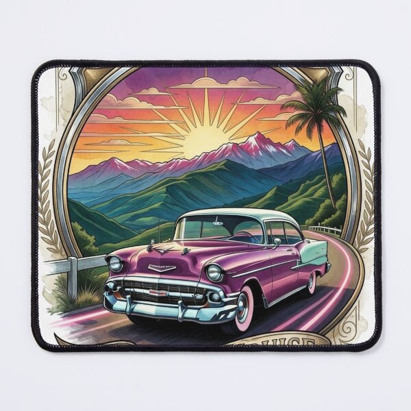 Item preview, Endless Cruise – Vintage Route 1956 designed and sold by NeonSketch Lab.