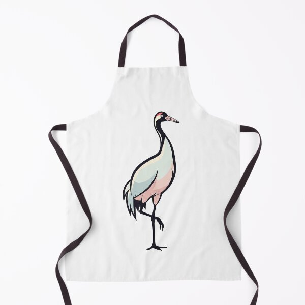 Item preview, Elegant Crane Minimal Wildlife Illustration designed and sold by Osmose-Studio ⭐⭐⭐⭐⭐.