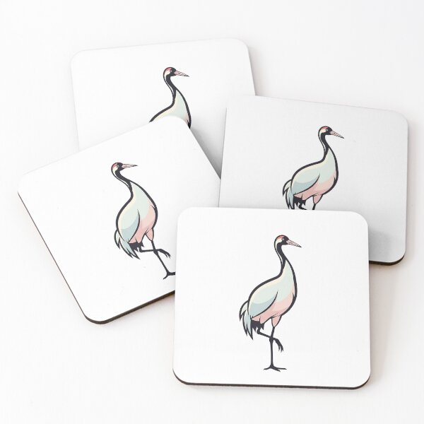Item preview, Elegant Crane Minimal Wildlife Illustration designed and sold by Osmose-Studio ⭐⭐⭐⭐⭐.