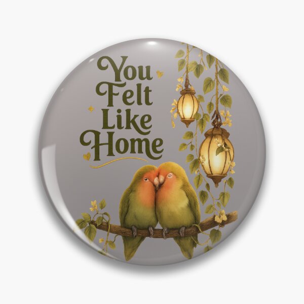 Item preview, You Felt Like Home, Romantic Lovebird Lantern Aesthetic Design designed and sold by JagrDesigns.