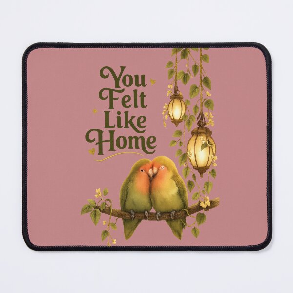 Item preview, You Felt Like Home, Romantic Lovebird Lantern Aesthetic Design designed and sold by JagrDesigns.