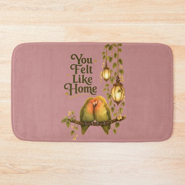Item preview, You Felt Like Home, Romantic Lovebird Lantern Aesthetic Design designed and sold by JagrDesigns.