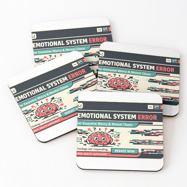 Item preview, Emotional System Error Funny Tech Humor Design designed and sold by Naviora.