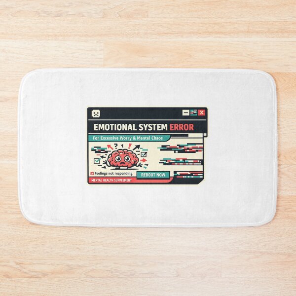 Item preview, Emotional System Error Funny Tech Humor Design designed and sold by Naviora.