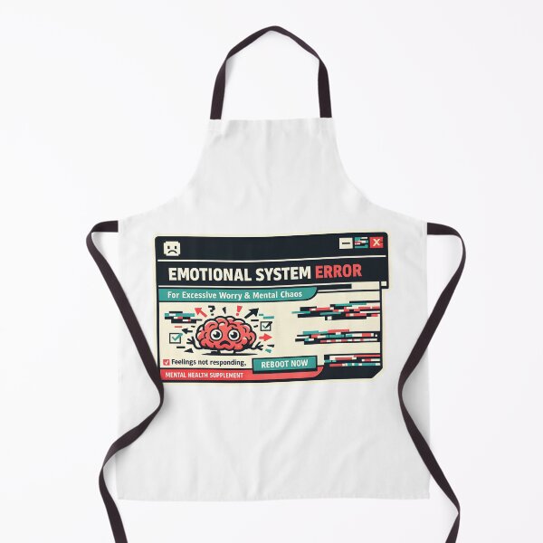 Item preview, Emotional System Error Funny Tech Humor Design designed and sold by Naviora.