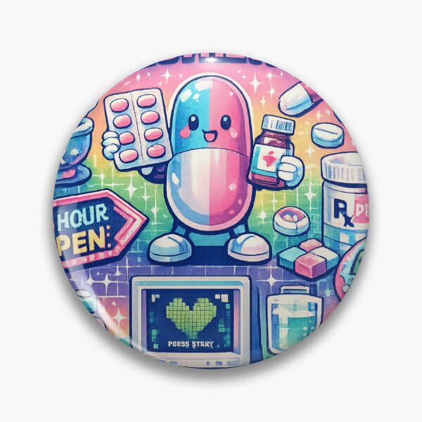 Item preview, Pharmacy Aesthetic Pastel Pill Character designed and sold by GUINewAlex.