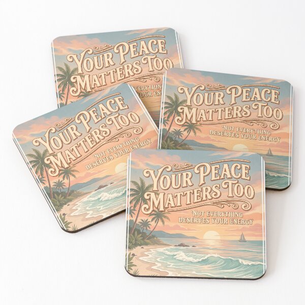 Item preview, Your Peace Matters Too – Ocean Therapy Poster Design designed and sold by Sea Gem.