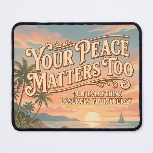 Item preview, Your Peace Matters Too – Ocean Therapy Poster Design designed and sold by Sea Gem.