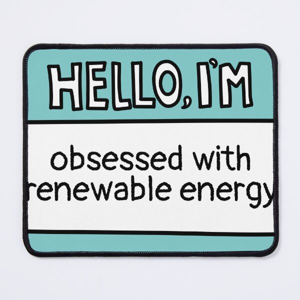 Item preview, Funny Renewable Energy Name Tag designed and sold by MaryAller.