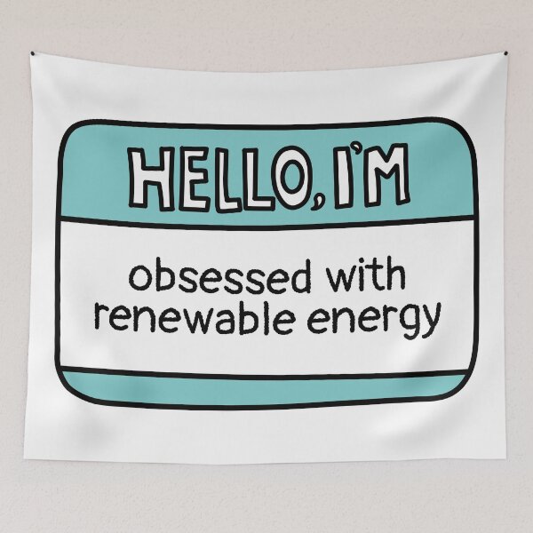 Item preview, Funny Renewable Energy Name Tag designed and sold by MaryAller.
