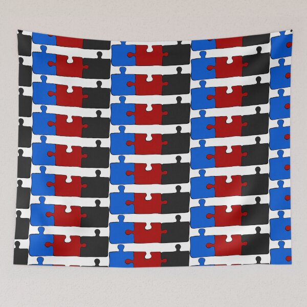 Item preview, Polyamory Puzzle Pieces Pride Flag designed and sold by HarveyHandcraftsandDesigns.