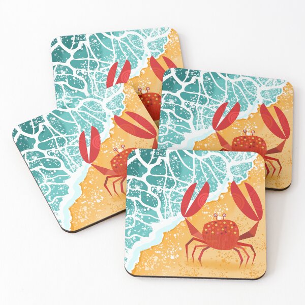 Item preview, Red Crab on Beach designed and sold by Andrew  Hitchen.