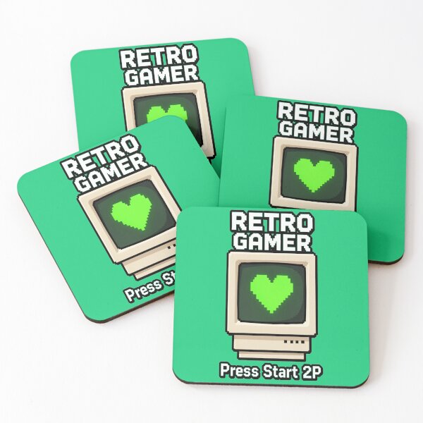 Item preview, Retro Gamer - Press Start 2P CRT Pixel Heart designed and sold by The Cartridge Club.
