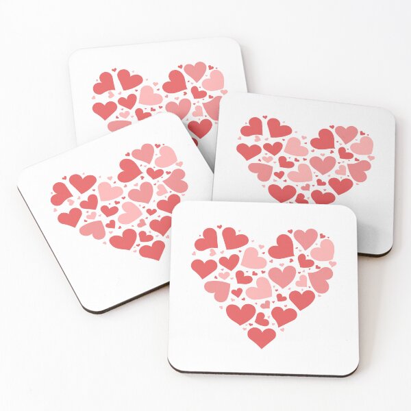 Item preview, Heart made of red and pink hearts designed and sold by Kreativa1.