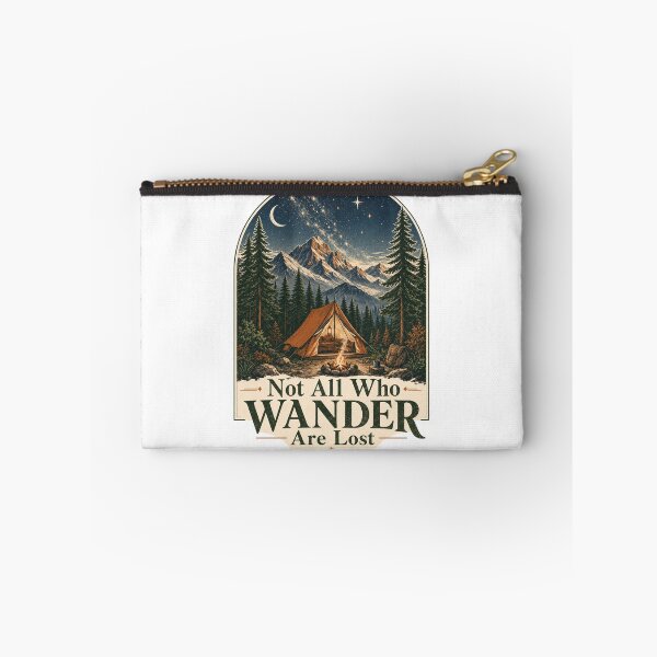Item preview, Not All Who Wander Are Lost — Camping Adventure T-Shirt designed and sold by WornWildCo.