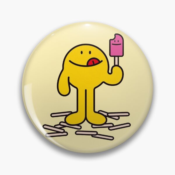 Item preview, Silly Yellow Guy Eating an Ice Pop designed and sold by Spring Things.