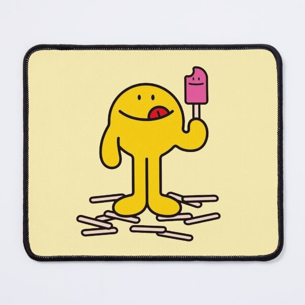 Item preview, Silly Yellow Guy Eating an Ice Pop designed and sold by Spring Things.