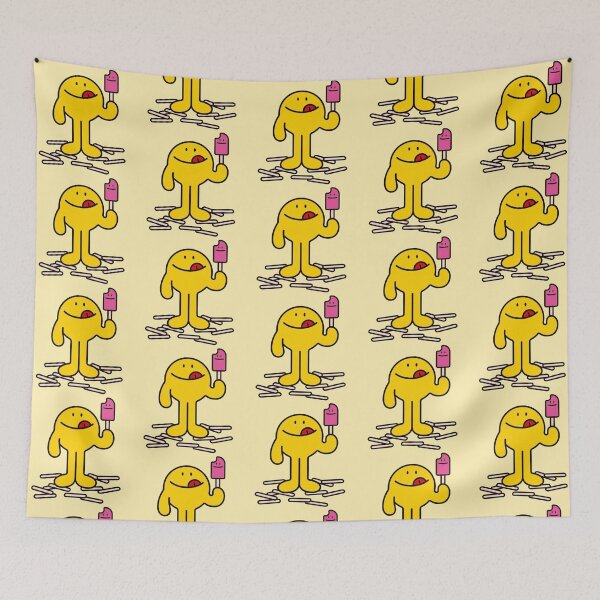 Item preview, Silly Yellow Guy Eating an Ice Pop designed and sold by Spring Things.