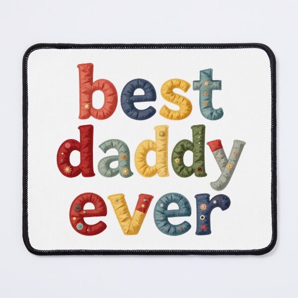 Item preview, BEST DADDY EVER - IN COLORFUL FAUX LETTERING designed and sold by AlexOBrienArt.