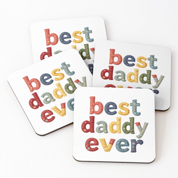 Item preview, BEST DADDY EVER - IN COLORFUL FAUX LETTERING designed and sold by AlexOBrienArt.