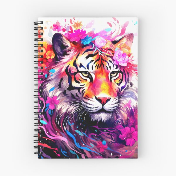 Item preview, Fantasy Tiger Nature-Inspired Colorful Floral Stylized Design  designed and sold by DEC02.