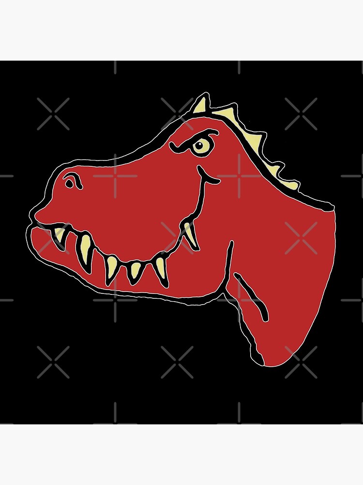 black and red t rex