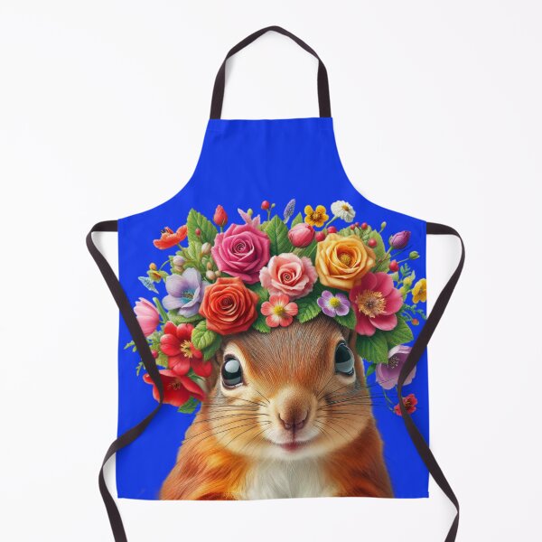 Item preview, Cute Squirrel with Flowers in her hair designed and sold by Squirrel Adventurous.