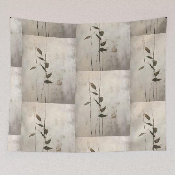 Item preview, Wabi sabi inspired abstract minimalist sage herb designed and sold by filigreedigital.