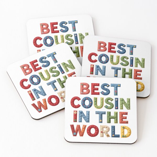 Item preview, BEST COUSIN IN THE WORLD - IN FAUX LETTERING designed and sold by AlexOBrienArt.
