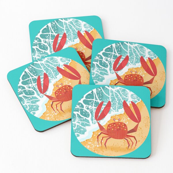 Item preview, Red Crab on Beach designed and sold by Andrew  Hitchen.