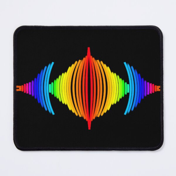 Item preview, Rainbow Soundwave - Symmetrical Vibrant Art designed and sold by EsmArtUniverse.