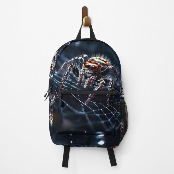 Item preview, Jumping spider on a spider web designed and sold by NF Designs Studio DTF.