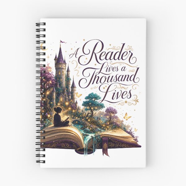 Item preview, A Reader Lives a Thousand Lives — Book Lover T-Shirt designed and sold by WornWildCo.
