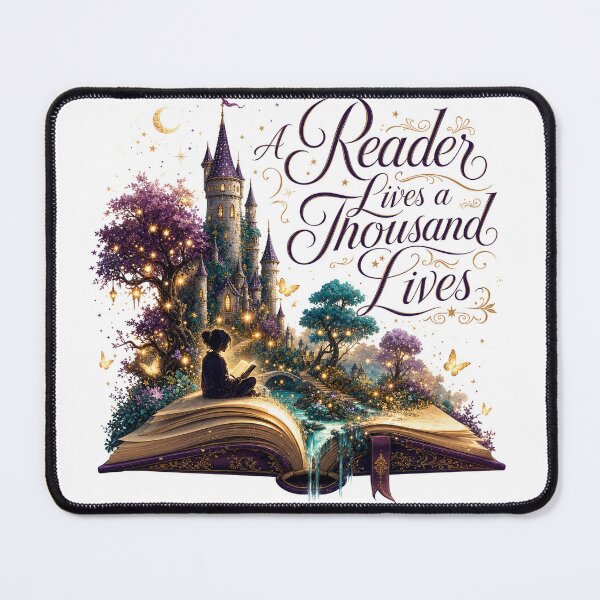 Item preview, A Reader Lives a Thousand Lives — Book Lover T-Shirt designed and sold by WornWildCo.