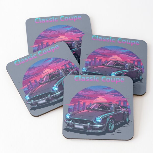 Item preview, Cyberpunk Classic Coupe – Synthwave City Cruise Poster designed and sold by NeonSketch Lab.