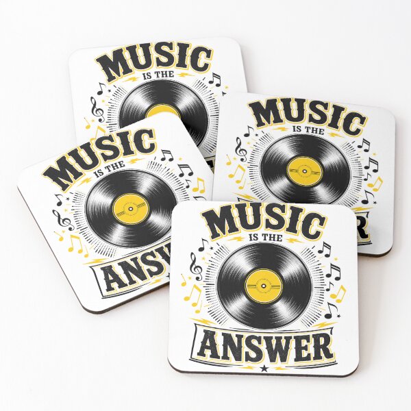Item preview, Music is the Answer — Vinyl Record Music Lover T-Shirt designed and sold by WornWildCo.