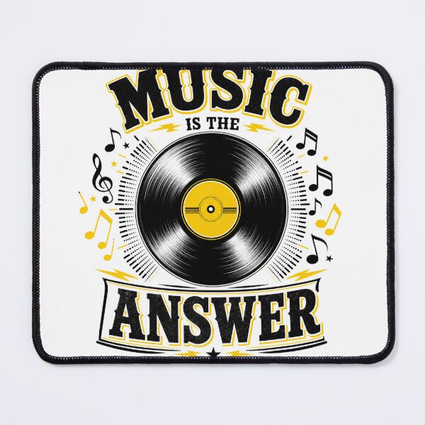 Item preview, Music is the Answer — Vinyl Record Music Lover T-Shirt designed and sold by WornWildCo.