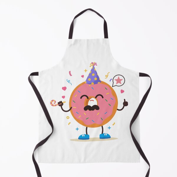 Item preview, Party Donut Mascot Celebration Character designed and sold by BetweenForms.