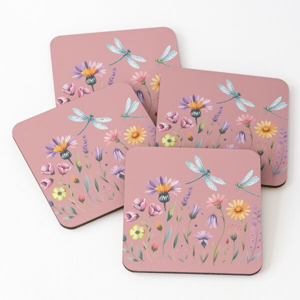 Item preview, Watercolor Wildflowers Dragonfly designed and sold by MacosLucia.