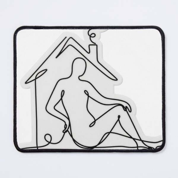 Item preview, Home Sweet Home Line Art Print | Cozy House Wall Decor designed and sold by RefreshPop Studio.