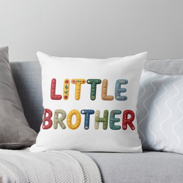Item preview, LITTLE BROTHER - IN COLORFUL FAUX LETTERING designed and sold by AlexOBrienArt.