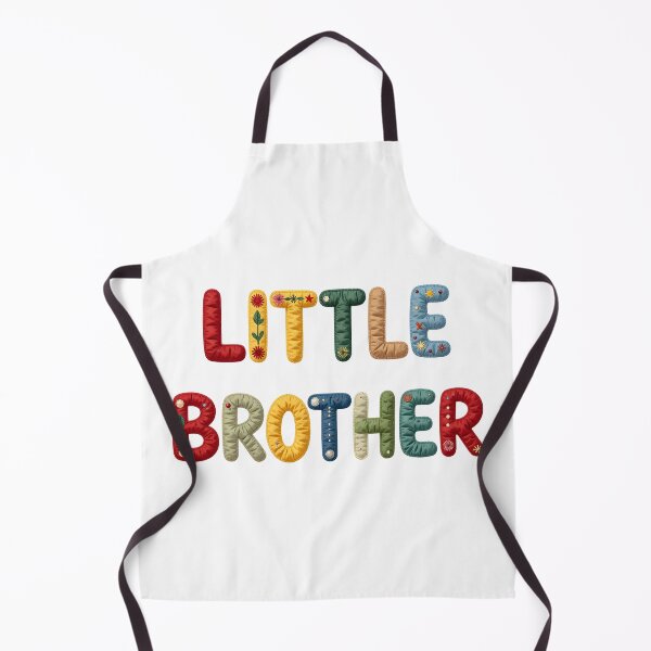 Item preview, LITTLE BROTHER - IN COLORFUL FAUX LETTERING designed and sold by AlexOBrienArt.