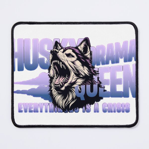 Item preview, Dramatic Husky Dog Mom Faded Pastel Streetwear Tee designed and sold by mo-carnival.