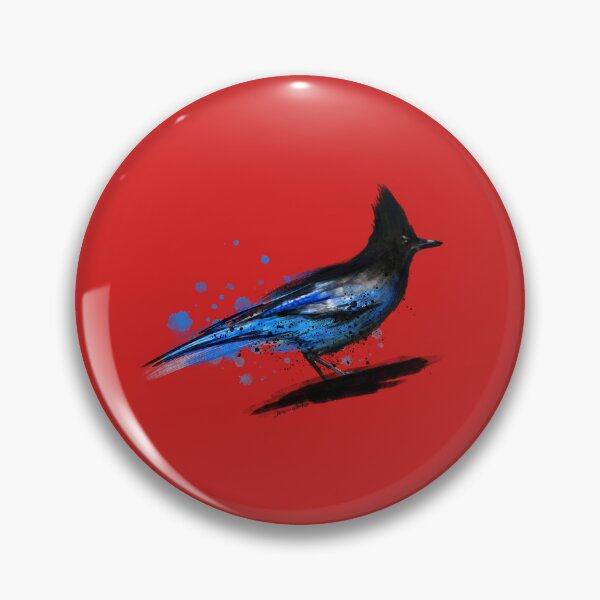 Item preview, Watercolor Blue Stellar Jay Bird Artistic Animal Watercolour  designed and sold by melodycook.