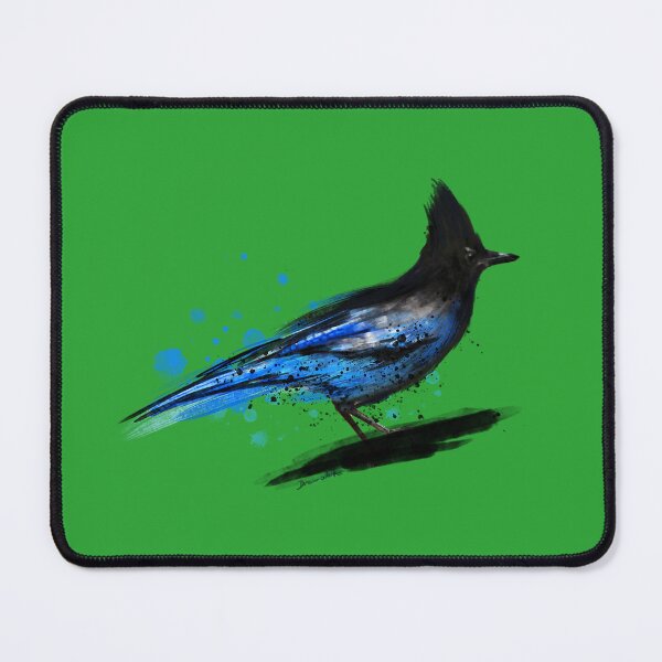 Item preview, Watercolor Blue Stellar Jay Bird Artistic Animal Watercolour  designed and sold by melodycook.