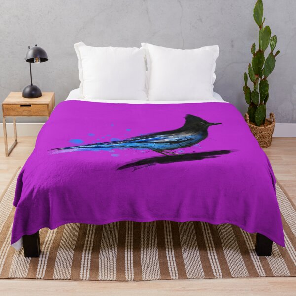 Item preview, Watercolor Blue Stellar Jay Bird Artistic Animal Watercolour  designed and sold by melodycook.