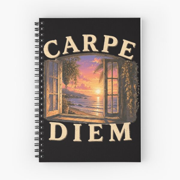Item preview, Carpe Diem Coastal Sunset Window Design designed and sold by MS-DesignArt.