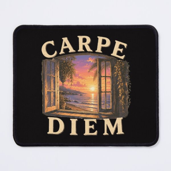 Item preview, Carpe Diem Coastal Sunset Window Design designed and sold by MS-DesignArt.