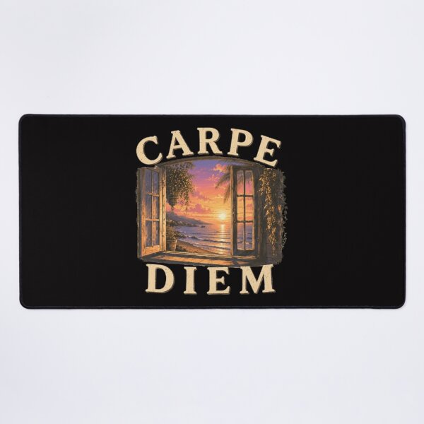 Item preview, Carpe Diem Coastal Sunset Window Design designed and sold by MS-DesignArt.