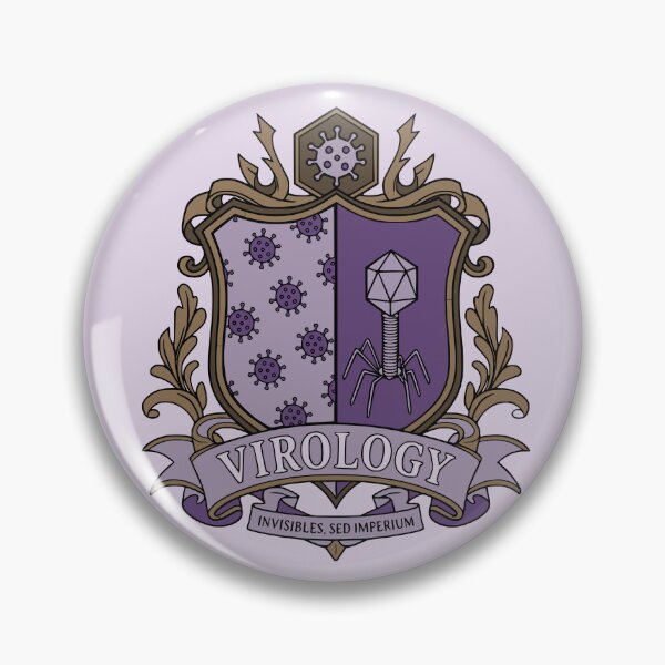 Item preview, Virology Crest - Science Coat of Arms designed and sold by MicroMarket.